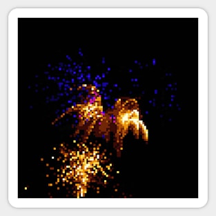 Pixel Firework No.18 Sticker